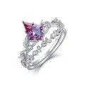 wholesale S925 Sterling Silver Gold-Plated Custom Wholesale Alexandrite Ring for Women in Fashionable Cross-Border European and American Styles-0-6