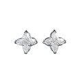 wholesale S925 silver jewelry new design 7*7mm four-point star earrings with high-end textured earrings-0-4