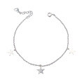 wholesale S925 Sterling Silver Diamond Star Bracelet, Minimalist Niche High-End Jewelry for Girlfriend or Bestie's Birthday Gift-0-4