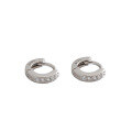 wholesale S925 Sterling Silver EB768 Korean Style Minimalist Mini Micro-Paved Zircon Ear Studs Earrings for Women Students-0-4
