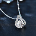 S925 Sterling Silver Moissanite Water Drop Pendant Necklace-0-0