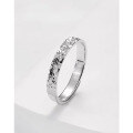 wholesale Custom-made 999 pure silver crushed ice rings, jewelry, and finger rings based on provided designs or samples-0-11