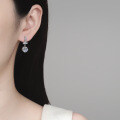 S925 Sterling Silver Moissanite Stud Earrings, Simple and Versatile-0-2