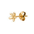 wholesale S925 Silver Plated 14K Gold Japanese Retro Design Mini Floral Stud Earrings-0-4