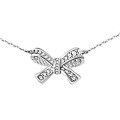 wholesale S925 Sterling Silver Bow Necklace for Women, Minimalist Designer Choker, New Internet Sensation Chain-0-4