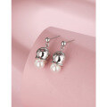wholesale 925 Sterling Silver Lily of the Valley Pearl Earrings for Women, Small and Exquisite Luxury High-End Flower Earrings, New Arrival-0-0