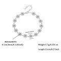 wholesale S925 Sterling Silver Moissanite Bracelet with Sparkling Cross Flower Design, Luxurious and High-End Silver Jewelry for Cross-Border Wholesale-0-5