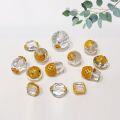 wholesale S925 gold-plated sterling silver natural clear crystal accessory transfer bead spacer bead string ornament handmade DIY semi-finished product new special offer-0-0