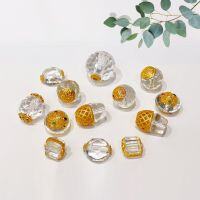 wholesale S925 gold-plated sterling silver natural clear crystal accessory transfer bead spacer bead string ornament handmade DIY semi-finished product new special offer-Zakiram