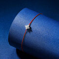 S925 Sterling Silver Four-Leaf Clover Moissanite Bracelet for Women-0-2