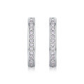 wholesale 925 Sterling Silver Fashionable U-Shaped Earrings with Moissanite, European and American New Style Light Luxury Advanced Stud Earrings-0-4