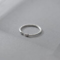 wholesale S925 Silver Simple and Elegant Ins Twist Knot Ring Small Fresh Open Ring J8176-0-3