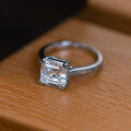 S925 Sterling Silver Geometric Zircon Pagoda Ring, Closeout Sale Wholesale-0-2
