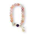 wholesale 925 Sterling Silver Peach Blossom Butterfly Bracelet for Women with Natural Amethyst Beads, Wholesale-0-5