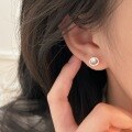 wholesale S925 Sterling Silver Eight Hearts and Eight Arrows Zircon Geometric Stud Earrings, Women's New Korean-Style Minimalist Trendy Elegant Earrings-0-0