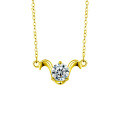 S925 Sterling Silver Moissanite Zodiac Necklace for Women-0-9