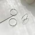 wholesale 925 Sterling Silver Twist Adjustable Ring for women-0-1