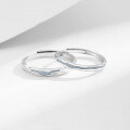 wholesale S925 Sterling Silver Galaxy Lightyear Couple Rings, Men and Women's Pair, Luxury Advanced Sense Blue Night Light Openable Matching Bands-0-2