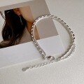 wholesale S925 Sterling Silver Full Pavé Grain Double Layer Bracelet Minimalist Style Versatile Small Design Jewelry Best Friend Gift-0-0