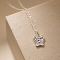 wholesale 999 Silver Fresh, Sweet, Ins-style, Niche Design Ice Cube Bear Pendant Y01598-0-2