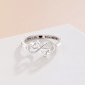 wholesale S925 Sterling Silver Temperament Love Ring Women'sTEMU Shein Jewelry-0-1