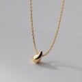 wholesale S925 silver minimalist teardrop pendant necklace for women, simple Korean-style elegant collarbone chain D6816-0-0