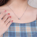 wholesale 925 Sterling Silver Slim Waist Pendant Necklace For Women, Tiktok Viral Minimalist Collarbone Chain-0-3