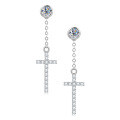 S925 Sterling Silver Minimalist Dual-Wear Ear Studs, Ins Style-0-23
