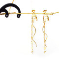 wholesale 925 Silver Gold Plated Detachable Tassel Ear Clips, Summer New Arrival, Factory Direct Wholesale-0-2