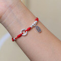 wholesale Metal material, zodiac year red rope bracelet for women,,,,,-0-2