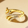 Metal Material Fashion 2025 New Small-Design Versatile Commuter Diamond Ring-0-2