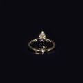 wholesale 9/10/14/18k Gold, Platinum Fashion Teardrop 08ct Lab-Grown Diamond Ring Setting, Real Diamond Engagement Ring-0-3