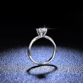 Silver Moissanite Ring Women's Entwined Vine Diamond Ring-0-0