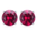 wholesale Metal material, Moojing Jewelry new 1-carat round diamond red corundum 65mm daily fashion cross-border style-0-6