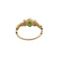 wholesale S925 silver plated with 14K gold, French vintage minimalist style demantoid garnet ring-0-4
