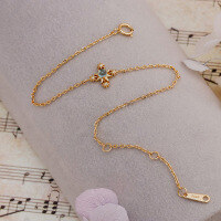 wholesale S925 silver Japanese-style lightweight luxury jewelry hollow design circular apatite fashionable minimalist wind bracelet-Apatite Bracelet 925 Silver