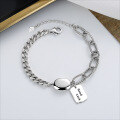 wholesale S925 Sterling Silver Good Luck Pendant Chain Bracelet, Versatile Fashion Accessory for Women-0-0