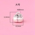 wholesale Sterling Silver S999 Small Persimmon "Everything Goes Well" Pendant Baby Red String Bracelet DIY Hard Silver Accessories New Year Silver Jewelry-0-7