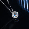 S925 Silver Cross-Border Moissanite Necklace, Women's-0-0