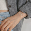S925 Sterling Silver Four-Leaf Clover Moissanite Bracelet for Women-0-0