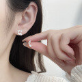 wholesale S925 Sterling Silver Minimalist Classical Music Note Small Cute Stud Earrings for Women-0-0