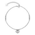 wholesale 925 Sterling Silver Anklet for Women in White Gold Tone, Chinese Style Luxury High-End Ruyi Lock Ankle Chain Birthday 520 Valentine's Day Gift-0-4