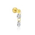wholesale S925 Sterling Silver Round Zircon Stud Earrings For Women,。-0-3