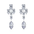 wholesale S925 Silver New Exquisite Inlaid 8*16 Marquise European Minimalist Design Earrings by Zhuozhifan Jewelry-0-4