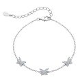 wholesale S925 Sterling Silver Korean Japanese Light Luxury Women's Bracelet, Unique Butterfly Design with High-End Zircon Inlay, Fashionable Jewelry for Wholesale-0-5