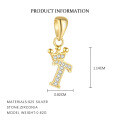 wholesale S925 Sterling Silver, Fashionable And Luxurious Crown Design With Zircon, Diy 26 English Letter Pendant Necklace, Versatile For European And American Styles-0-24