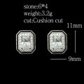 wholesale 925 Silver Gold-Plated Earrings with High-Carbon Diamonds, Black Enamel, Popular Decorative Jewelry for Commuting, Women's Ear Studs-0-2
