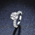 S925 Silver 3ct Moissanite Ring Women's Luxe-0-2