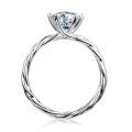 wholesale S925 Silver Moissanite Ring for Women, Vine Six-Prong Ring, Amazon E-Commerce Best Seller-0-4