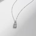 S925 Silver Cross-border 50-Point D Color Moissanite Necklace-0-1